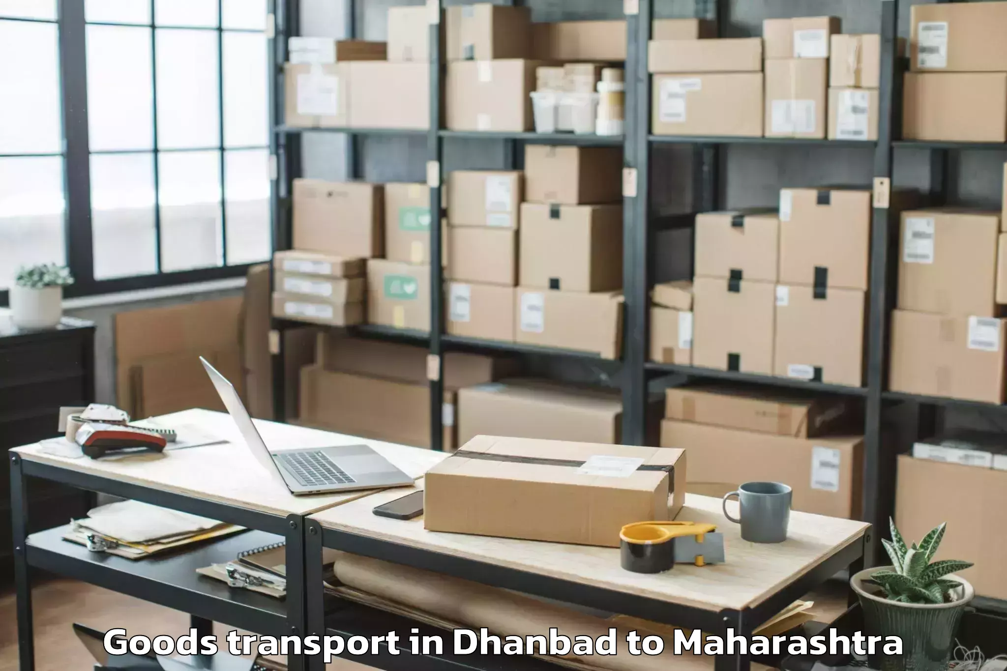 Easy Dhanbad to Vishwakarma University Pune Goods Transport Booking